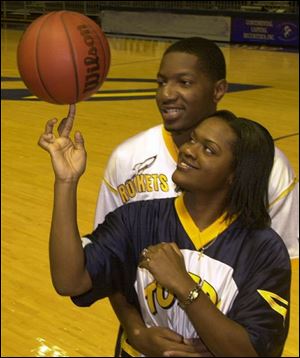Kahli Carter and Albert Wilson first met at Savage Hall. Senior Carter leads the Rocket women in scoring and rebounding. Junior Wilson contributes off the bench for the men's team.