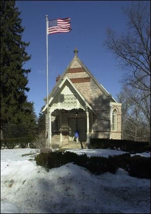 The 110-year-old chapel is listed on the National Register of Historic Places.