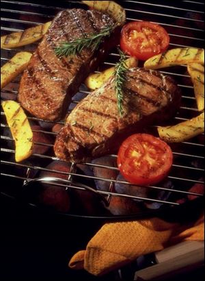 Rosemary-Pepper Beef with Steak Fries is a grilled delight that is a perfect choice for entertaining.