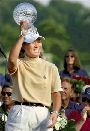 Se Ri Pak took the $150,000 winner's check for yesterday's two-stroke victory at Highland Meadows in Sylvania. She has won $472,933 in the past four Jamie Farr Kroger Classics.