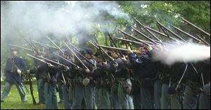 Ohioans take up arms again to defend the Union at the Hayes Presidential Center in Fremont during the annual re-enactment of the Civil War.