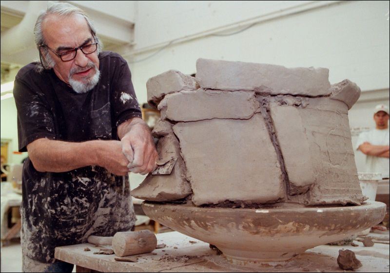 Potter connected art and ceramics Toledo Blade