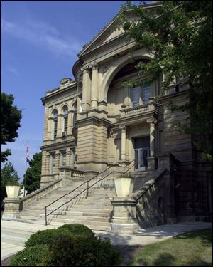 The Seneca County Courthouse, a Beaux Arts structure that was built in 1886, was torn down in 2012. The proposed justice center would be built on that same site.