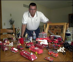 Steve Starkloff, Maumee firefighter, finds most of his toys at antique malls.