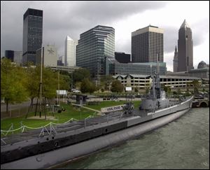 The USS Cod, moored in Cleveland, is one of only 15 remaining World War II fleet subs.