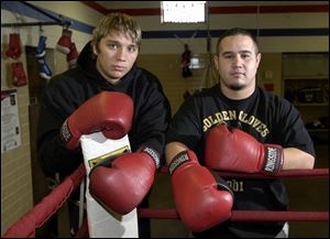 Toledo's Devin Vargas, left, is USA Boxing's No. 2-ranked heavyweight and has been working out with the top-ranked amateur super heavyweight, George Garcia.