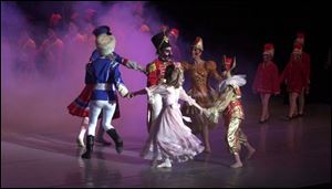 The Toledo Ballet accompanied by the Toledo Symphony in  presenting The Nutcracker at the Stranahan Theatre this holiday weekend. Lisa dutton ROV nutcracker DEC 8 2002
