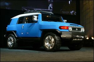 The off-road FJ Cruiser from Toyota is aimed at young buyers who participate in outdoor sports.