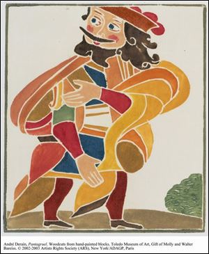 A colorful woodcut from Andre Derain.