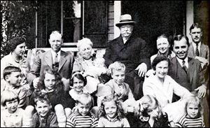 Gov. Bob Taft's great-grandfather, former president William Howard Taft, in hat; grandfather, Robert A. Taft , back row, second from left, and father, Robert Taft, Jr., second row, far left, sit for a family portrait in the late 1920s.