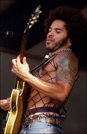 Lenny Kravitz offers (“We Want Peace); as a protest song.