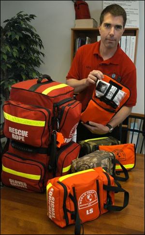 David Krueger's company, World Prep Inc., sells eight types of preparedness kits through catalogs and the Internet.
