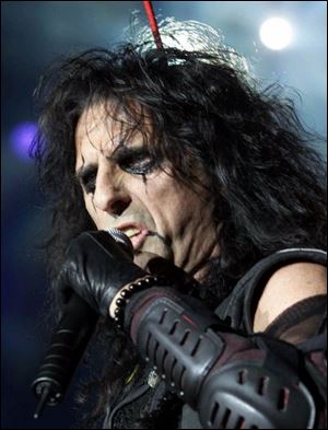 Alice Cooper will look much the same as always for his Toledo concert, but he says the show's theatrics will be toned down a bit.