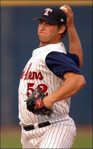 Shane Loux had an outstanding year in Double-A in 2000, and thought Triple-A success would be automatic. But he received a rude awakening in 2001, going 10-11 in his first season with the Hens. 