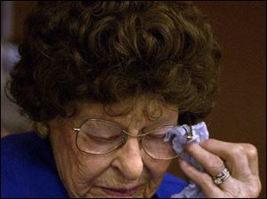 `I always tell people Wauseon is the best place in the world to live,' says Dorothy Biddle.
