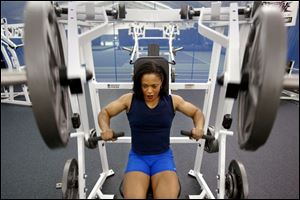 Maya Stone works out at a fitness club. If she reaches her goal of becoming a professional body builder, she can earn business and product endorsements, conduct guest appearances, and win prize money for competitions.