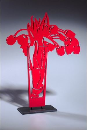  Red Tulips  is Gary Bukovnik s first sculpture.