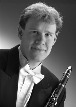 Principal clarinetist Georg Klaas, who will play Weber's brief Concertino for Clarinet.
