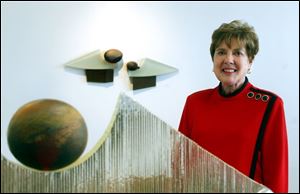 Peggy Grant told Ottawa Hills council she would like to organize a temporary exhibit of sculptures by regional artists in the open space at the east village boundary.