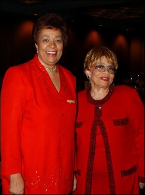 40 YEARS: Barbara Ticker, left, and Leola Haynes.