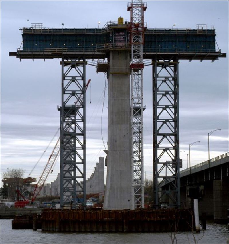 Concrete used in bridge pylon fails strength test Toledo Blade