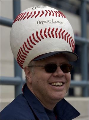 Don King of Toledo shows he's ready for a new season at Fifth Third Field.