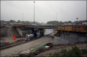 Work on a ramp at the I-280/I-75 interchange will be delayed at least a month because four steel beams were found to have a defect. State highway officials said the beams were fabricated using plans drafted by a consulting engineer.