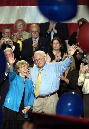 Vice President Dick Cheney begins a two-day campaign bus tour in Parma before visiting West Virginia and Pennsylvania. His Ohio stop yesterday drew more than 1,000 people.