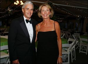GALA ELEGANCE: David and Cindy Taylor find time to shine at the Valentine Gala.