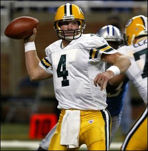 Underestimating Brett Favre 'is always the wrong thing to do,' Lions defensive end James Hall said Sunday after Favre's Green Bay Packers ripped Detroit 38-10. The Packers started the season 1-4 and couldn't afford another loss. Favre made sure they won by completing 25 of 38 passes for 257 yards and two touchdowns.
