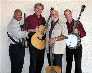 Glenn Yarbrough, second from right, and the Folk Reunion, above, join the Kingston Trio and the Brothers Four in 'This Land Is Your Land: An American Song Book.'