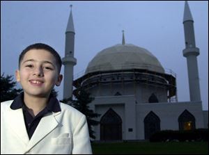 Salah Ramadan of Sherman Elementary is thankful for his religion, Islam.