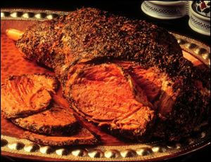 Herbal Leg of Lamb can be roasted or grilled.