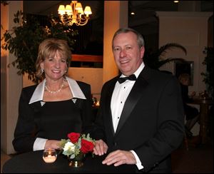 GLAMOROUS OPERATION: Cyndi Marcis and Jack Sculfort bask in the elegant atmosphere.