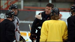 Scott Paluch, a former All-American defenseman at Bowling Green State University, was named the program's coach in April, 2002.