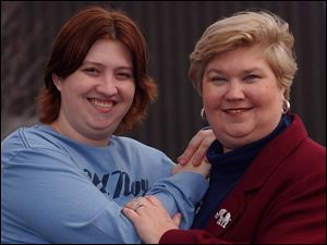 Anne Walston, right, of Bowling Green, took a 'tough love' parenting approach with her daughter, Shannon, left.
