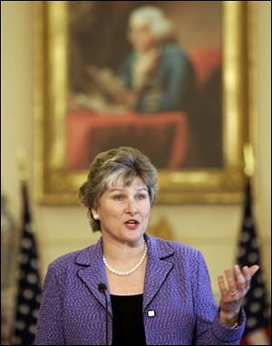 Former senior adviser Karen Hughes is President Bush's choice to be State Department undersecretary for public diplomacy.