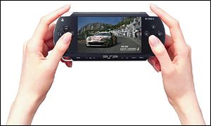 The PSP's (short for PlayStation Portable) screen is a mere 4.3 inches wide.