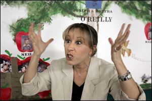 Maeve O Reilly (Jamie Muzillo) blows her top when things don t go as planned during
The O Reilly Family Reunion, which opens tonight in Adrian.
