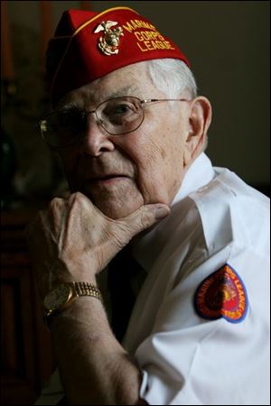 Retired art teacher Arthur Koskinen, 87, of Perrysburg fought in World War II.
