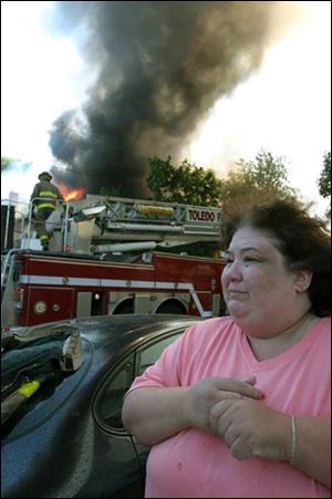 Dawn Hairabedian says she lost everything in the fire on Broadway today.