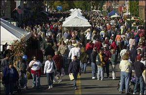 The 29th Annual Applebutter Fest in Grand Rapids, Ohio, takes place from 10 a.m. to 5 p.m. Sunday. Admission is free; parking is $6 in lots located on Sycamore Road off State Rt. 65, Wapakoneta Road south of the village, and the Henry/Wood County Line Road on the west edge of town. Shuttle buses will run from the lots to the festival. Information: www.applebutterfest.org.
