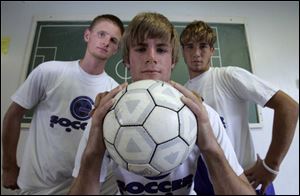 Anthony Wayne s boys soccer team is ranked No. 7 in Ohio in Division I. The Generals are led by senior Morgan Price, left, junior Brandon Bucher and senior Tom Mangotic. The Generals are 9-1-2 overall and 5-1 in the Northern Lakes League. Bucher leads the team with 11 goals and nine assists.