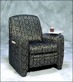 A La-Z-Boy  cocooning chair 
recliner for women.