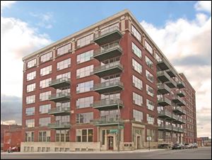 Unit 508 is offered at $204,976, plus a monthly condominium fee, by Bartley Lofts Condominiums. 