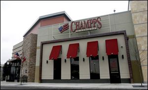 Champps is part of the Westfield Franklin Park shopping complex.