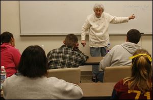 On Feb. 18, Louisa Strock, a teacher at Northwest State University, will be honored on her 90th birthday.