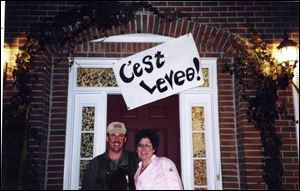 SIGN OF THE TIMES: The sign above Greg and Ann Hymel's home puts another spin on the French phrase 'c'est la vie.'