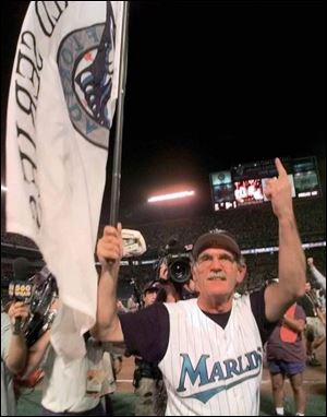 Jim Leyland managed Florida to victory over the Cleveland Indians in the 1997 World Series, but he stayed with the Marlins for only one season after that.