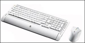 Cordless keyboard and mouse set from Logitech.